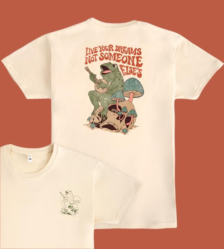 Tee "Serenata of Froggy Freeminder" • by TeeOreo