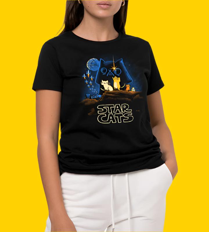 Tee "Star Wars Meowing Crew" • by TeeOreo