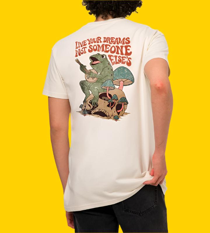 Tee "Serenata of Froggy Freeminder" • by TeeOreo