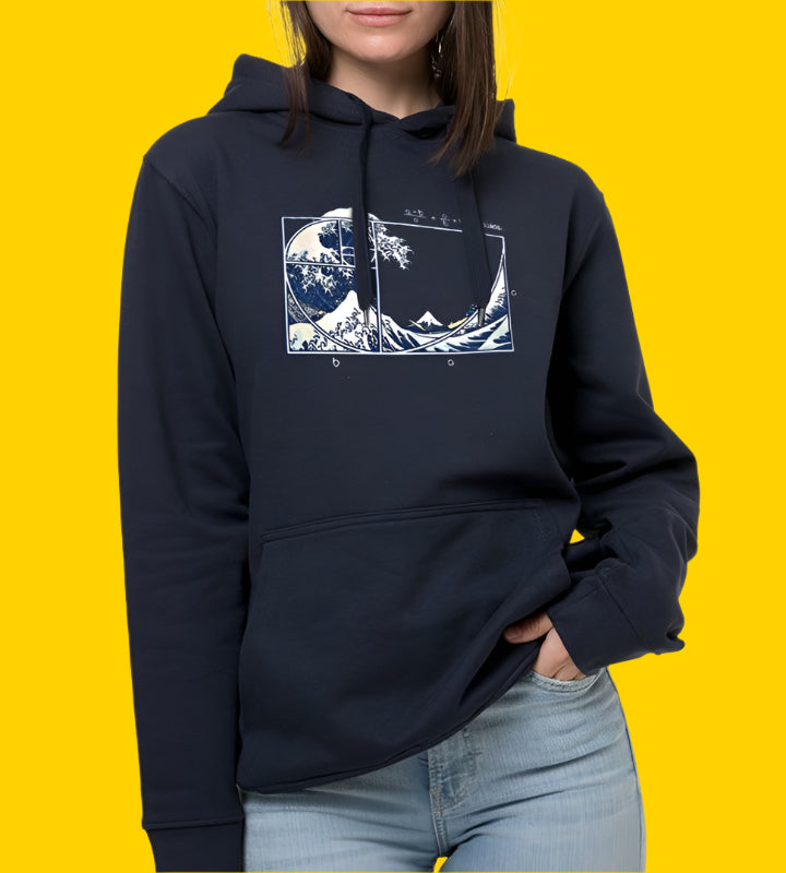 Tee Big "Fibonacci Kanagawave" • by TeeOreo