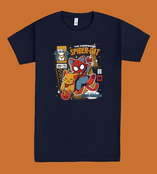 Tee "Ameowing Spider-Cat" • by TeeOreo