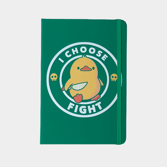 Tee Notebook "Fighter Ducky"• by TeeOffice