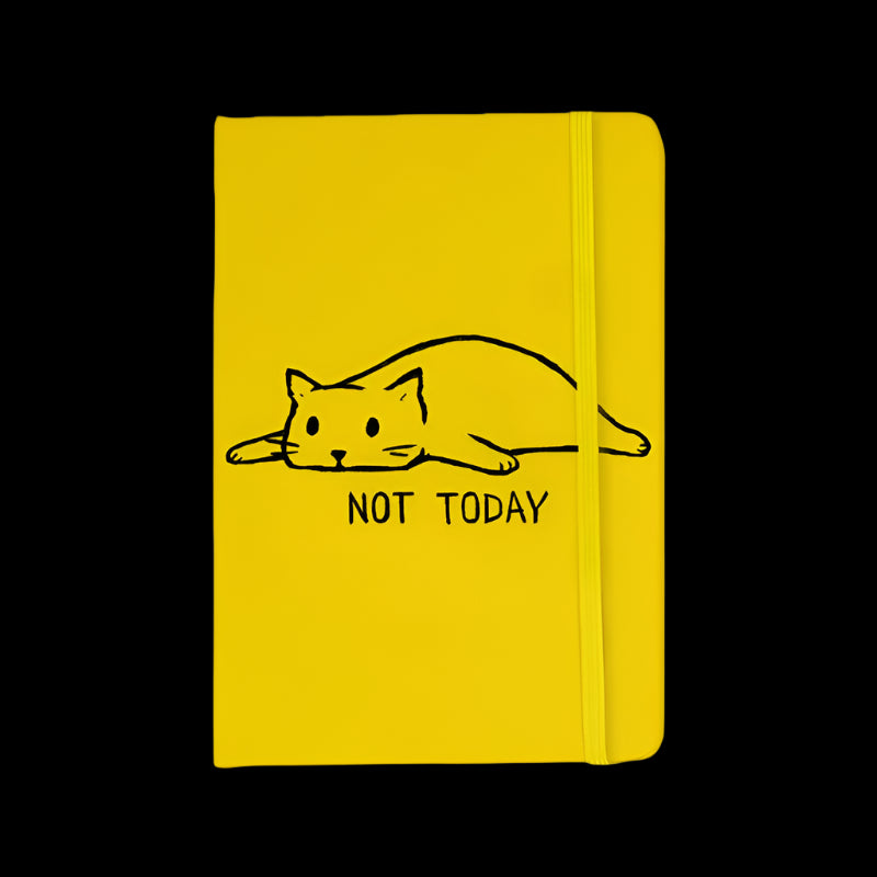 Tee Notebook "Just Meow it" • by TeeOffice